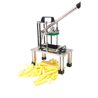 Machine à découper les frites en acier inoxydable de haute qualité, neuve, à dents de loup, manuelle, pour faire des chips de pommes de terre, marque FUWODA 1