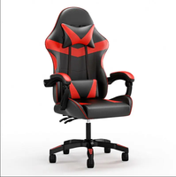 Chaise de bureau de jeu réglable et pivotante Chaise de jeu pour ordinateur avec barre Internet