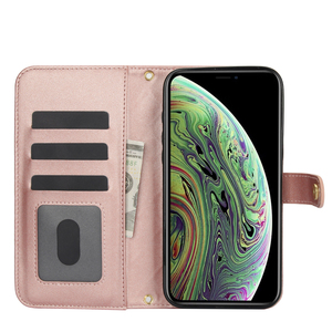 Premium Lanyard Crossbody Shoulder Bag Flip Pu Fundas de teléfono de cuero para <span class=keywords><strong>iPhone</strong></span> 8 Plus 13 14 15 16E Card Wallet Cash Pocket Cover - Product Image 5