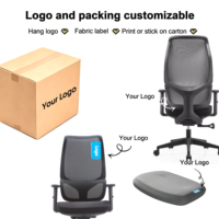 Chaise de direction à dossier haut en maille, matériaux de qualité supérieure et design ergonomique pour bureau de direction