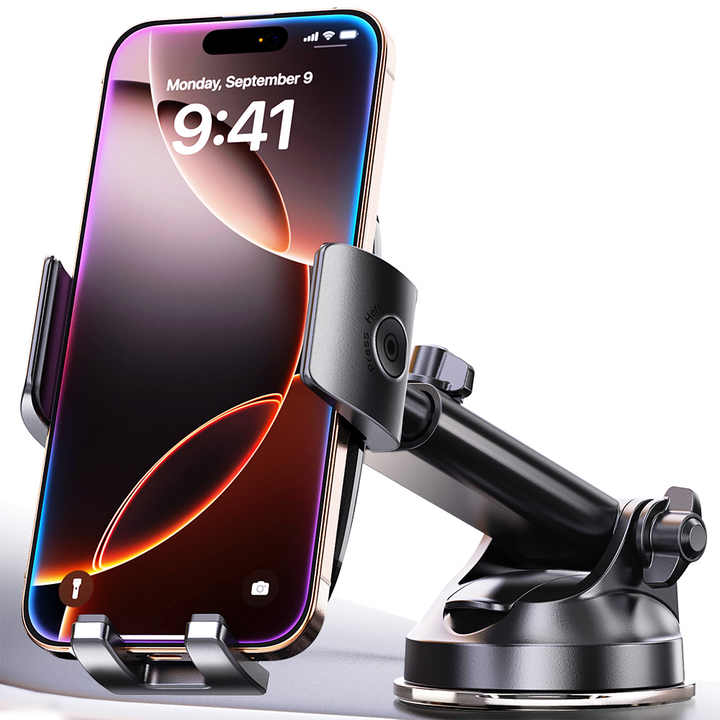 Extended Permanent Flex Dash Fleet Mount & Quick Grip XL Holder for iPhone 11 (sku 52772) main image 1