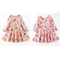 Chemise à manches longues pour bébés et jeunes enfants, motif personnalisé, volants, en soie de lait écologique respirante, pour Noël, Halloween et autres fêtes