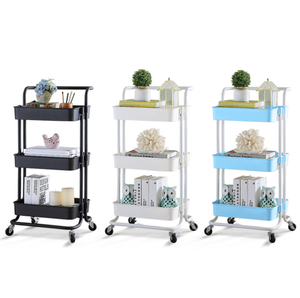 Factory Direct Sales Roll Kitchen Rolling <b>Trolley</b> Car <b>Serving</b> <b>Trolley</b> Kitchen Shelf Rolling Utility Cart - Product Image 2