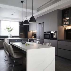 Gabinetes Modulares Combinables de Estilo Moderno para Cocina, Panel de Madera Contrachapada, Tablero de Partículas, Resistente al Agua, Diseño Ecológico - Product Image 1