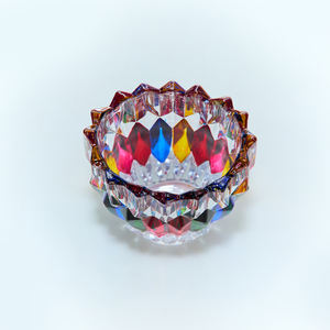 हॉट सेलिंग फैशन क्लासिक उत्कृष्ट रंगीन घरेलू पार्टी शादी सजावट फूल पौधे ग्लास वेस - Product Image 3