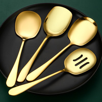 Meilleure vente ensemble de couverts en acier inoxydable pour hôtels restaurants miroir buffet fête pelle cuillère à crème glacée conception étanche
