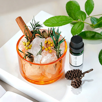 Ensemble diffuseur de parfum en verre OEM/ODM en gros avec pierres de cristal, plusieurs types de cristaux naturels, parfum personnalisé et boîte cadeau pour la décoration intérieure
