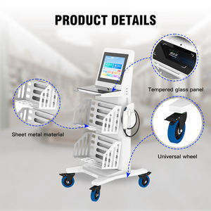 Carrello per l'inventario dei libri della biblioteca con ripiano regolabile per l'ordinamento e l'allestimento di libri di diverse dimensioni - Product Image 3