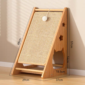 Arranhador Clássico Moderno para Gatos em Sisal Ecológico, Durável, de Madeira, para Todas as Estações, Sem Desgaste, em Cartão - Product Image 5