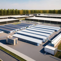 Atelier à structure en acier stable et à faible entretien, matériaux durables pour les opérations industrielles en extérieur