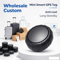 Tag GPS Mini Pintar Kustom Grosir 1000mAh 30 Bulan Siaga Tahan Air Anti Hilang untuk Koper Kunci Aset Harga Pabrik