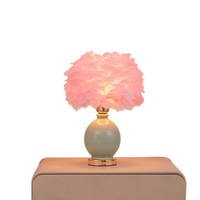 Lámpara de Mesa Swan, Moderna, para Decoración de Dormitorio, Luz de Noche, Adorno de Lujo, Romántica, Cálida, LED, AC