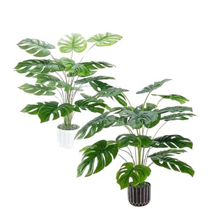 Plante artificielle Monstera Deliciosa, 18 feuilles, PVC, grande décoration d'intérieur, salon, plante en pot, verdure - Product Image 5