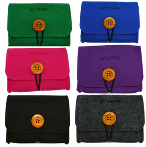 Petites pochettes de rangement pour huiles essentielles de 10 ml, en feutre résistant à l'eau, tendance, portables, sac à main, logo personnalisé - Product Image 5