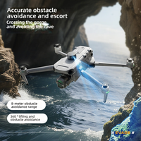 Drone RC Quadricoptère FPV avec Caméra 4K, Gimbal, GPS, Moteur Brushless, Évitement d'Obstacles, Pliable, Facile à Utiliser pour Débutants, Modèle Wing 001, pour Adultes