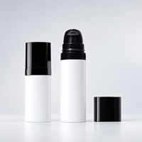 Flacons pompe airless en PP de 5 ml, 10 ml, 15 ml avec pots cosmétiques de 5 g, 10 g pour échantillons de soins de la peau et emballages de voyage