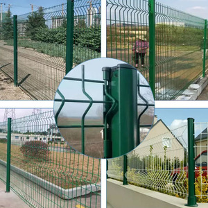 Güvenlik çevre Yard kapısı özel boyut koruma eskrim anti-hırsızlık Metal 3D Panel çit galvanizli çevre dostu - Product Image 4