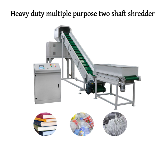 Heavy-duty Double-shaft Multi-functional Electronic Metal Waste Crusher and Computer and Printer Crusher
