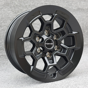ล้ออัลลอยด์ Fonyee 17 <span class=keywords><strong>18</strong></span> นิ้ว สีดำด้าน สำหรับรถออฟโรด PCD 6x139.7 สำหรับ Toyota Hilux <span class=keywords><strong>Fortuner</strong></span> 4x4 รถ<span class=keywords><strong>ก</strong></span>ระบะ SUV - Product Image 1