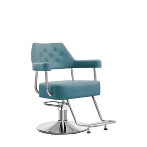 Silla de barbero de altura ajustable de estilo escandinavo de color personalizado, cuero duradero de PVC, salón de belleza para mujer - Product Image 1