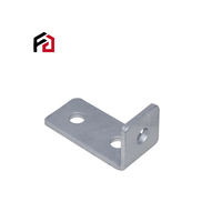 Support d'angle en métal zingué sur mesure à 3 trous pour support d'étagère avec pliage