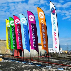 <b>Flag</b> Banners for Outdoor Beach <b>Flags</b> Feather <b>Flag</b> Custom Digital Printed Flying Feather Cloth Aluminum Polyester Rectangle - Product Image 3