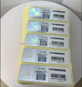 Win 11 Pro lisans seri etiket gümüş Win11 Pro COA Sticker anahtar etiket küresel aktivasyon - Product Image 2