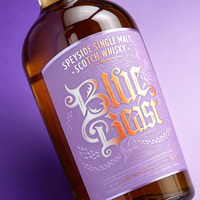 Étiquettes personnalisées de luxe à haute texture avec estampage à chaud doré, impression holographique 3D et estampage UV sélectif pour bouteilles d'alcool