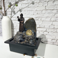 Saint Chabel Statue Ornement de Christian Home Decor Cadeau catholique pour baptême Figure religieuse de table Fontaines d'eau
