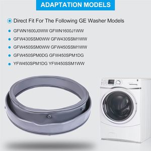 Joint d'étanchéité de porte de lave-linge WH08X23479, compatible avec les modèles GFWN1600J0WW, GFWN1600J1WW, GFW430SSM1WW, GFW450SSM1WW - Product Image 6