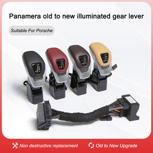 Navihua per <span class=keywords><strong>Porsche</strong></span> Panamera 2010 2016 per auto pomello cambio cambio con rivestimento in pelle leggera modifica interna - Product Image 4