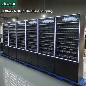 Muebles de exhibición para <span class=keywords><strong>tienda</strong></span> de tabaco APEX <span class=keywords><strong>en</strong></span> stock: Exhibidor de cigarrillos LED personalizable con espejo infinito y sistema de volteo automático - Product Image 1