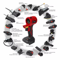 Ensemble d'outils électriques sans fil 21 V, kit combiné 18 en 1 avec batterie Li-ion, une machine, plusieurs fonctions, vente en gros d'usine