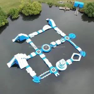 Dream Kiddie OEM kommerziellen großen aufblasbaren schwimmenden Wasserpark Abenteuer Wasserspiele zum Verkauf