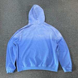 Sudadera con Capucha Extra Grande de Algodón 100% con Logotipo Personalizado para Hombre, con Acabado Desgastado Lavado al Ácido, Diseño Gratuito de Marca - Product Image 2