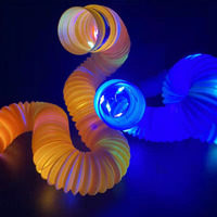 Tubes sensoriels LED Flash Pop, jouet anti-stress pour adultes et enfants, autisme, jouet à presser en plastique, modèle HR30