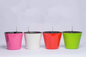 Pot de fleurs auto-arrosant en PP durable avec indicateur de niveau d'eau, jardinière carrée en plastique pour plantes d'intérieur, taille 18 - Product Image 3