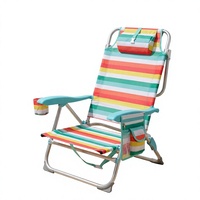 Nouvelle chaise de plage pliable d'extérieur, fauteuil de camping portable inclinable et robuste pour les siestes à la maison et les meubles d'extérieur pliants