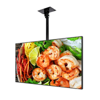 Panneau de menu numérique à prix d'usine, écran LCD interactif mural à bordure ultra-fine pour la publicité