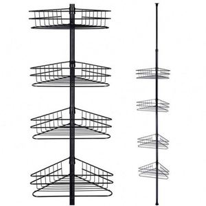 Magic Telescopic Shower Rack 4 <b>Corner</b> Shelves With No Drilling Bathroom Shower <b>Corner</b> Shelf - Product Image 1