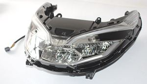 Phare Avant à LED pour Moto <span class=keywords><strong>PCX</strong></span> 150, Assemblage de Phare Avant Compatible avec <span class=keywords><strong>Honda</strong></span> <span class=keywords><strong>PCX</strong></span> <span class=keywords><strong>125</strong></span> 2018 <span class=keywords><strong>2019</strong></span> 2020 - Product Image 4