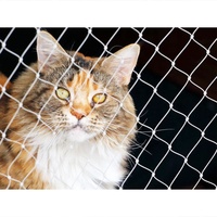 Görünmez şeffaf 3*3cm naylon dokuma kedi örgü balkon koruma için