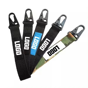 Manufacturer Custom Logo Creative Design Motorcycle Label Lanyard Keychain Motorcycle Short Lanyard Keychain