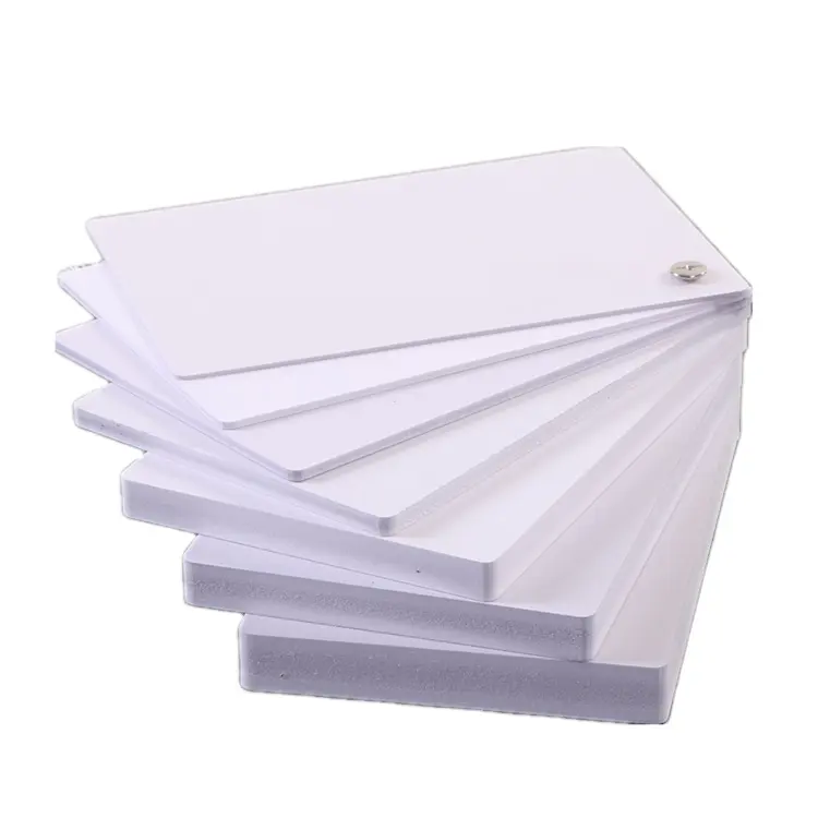 Factory sells high density 2-25mm color PVC foam board white paper white print material ink