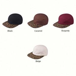 Nouvelle Casquette Snapback Tendance 2026 à 5 Panneaux, Réglable, à Visière Plate avec Motif Léopard - Product Image 2