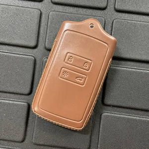 Étui de protection en cuir pour clé de voiture <span class=keywords><strong>Renault</strong></span> Megane 4 Talisman Espace 5 Kadjar <span class=keywords><strong>Zoe</strong></span> 2 Koleos Captur, étui pour clé intelligente - Product Image 4