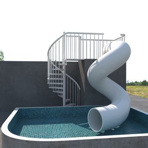 Escaliers en colimaçon en acier inoxydable 304 pour petits espaces, <span class=keywords><strong>escalier</strong></span> métallique d'évacuation incendie extérieur avec glissière, glissière d'<span class=keywords><strong>escalier</strong></span> pour <span class=keywords><strong>piscine</strong></span> - Product Image 1