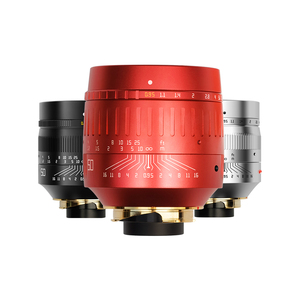 TTArtisan 50mm F0.95 RED Objectif à mise au point manuelle plein format pour appareils photo <span class=keywords><strong>Leica</strong></span> à monture M comme <span class=keywords><strong>Leica</strong></span> M-M <span class=keywords><strong>M240</strong></span> M3 M6 M7 M8 M9 M9p M10 M262 - Product Image 1