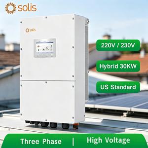 <span class=keywords><strong>Inverter</strong></span> Ibrido On-Grid Industriale <span class=keywords><strong>Solis</strong></span> S6-EH3P30K-H-LV 30kW con Uscita di Potenza Stabile per Progetti di Autoconsunzione in America Latina - Product Image 1