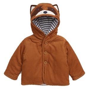 Niños abrigo Príncipe Archie estilo patchwork Procyon Lotor de pana de algodón Qui-cosido chaqueta y abrigo - Product Image 2
